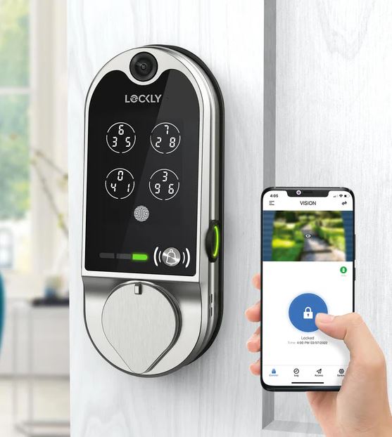Lockly Vision™ 智能視像門鎖(PGD798)|平頭鎖