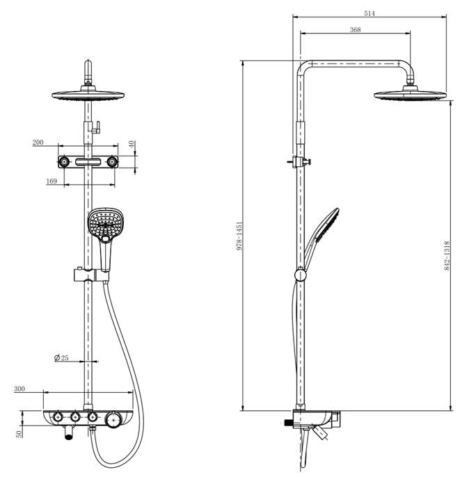 意大利 Bellini 淋浴組合 26068-SP 淋浴組合連浴缸龍頭