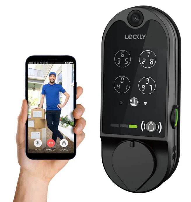 Lockly Vision™ 智能視像門鎖(PGD798)|平頭鎖
