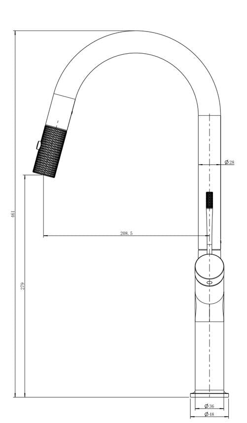 意大利 Bellini 水龍頭 46099 拉出星盆龍頭(帶掣)