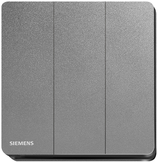 西門子 DELTA®arina 16AX 三位雙控開關掣 (永恆灰) 5TA81343PC05