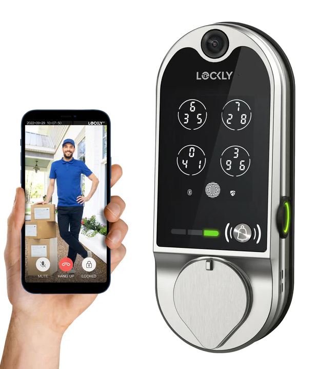 Lockly Vision™ 智能視像門鎖(PGD798)|平頭鎖