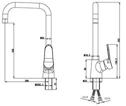 意大利 Bellini 水龍頭 BA-8009 廚房龍頭