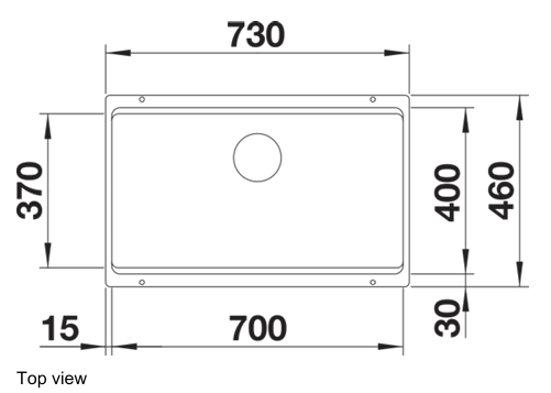 BLANCO ETAGON 700-U SILGRANIT® Granite composite sink 花岡岩石盤