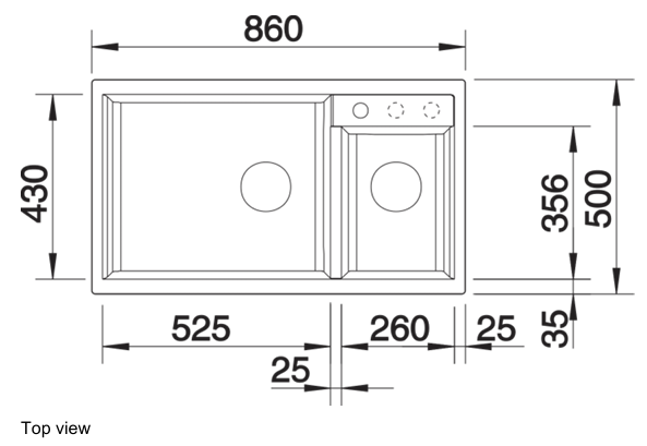 BLANCO METRA 9 Countertop Granite composite kitchen sink 花崗岩合成雙槽鋅盤