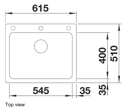 BLANCO NAYA 6 Countertop Granite composite kitchen sink 花崗岩合成單槽鋅盤