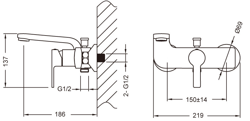 意大利 Bellini 淋浴組合 BTF-80700-20GW 浴缸龍頭