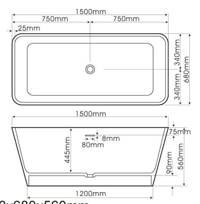 意大利 Bellini 浴缸 石缸 BU-J12