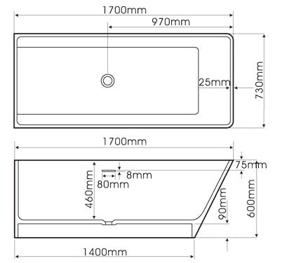 意大利 Bellini 浴缸 石缸 BU-J20