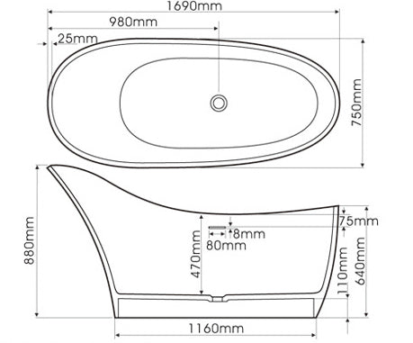 意大利 Bellini 浴缸 石缸 BU-J52