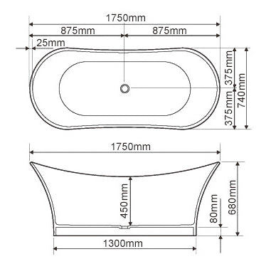 意大利 Bellini 浴缸 石缸 BU-J56