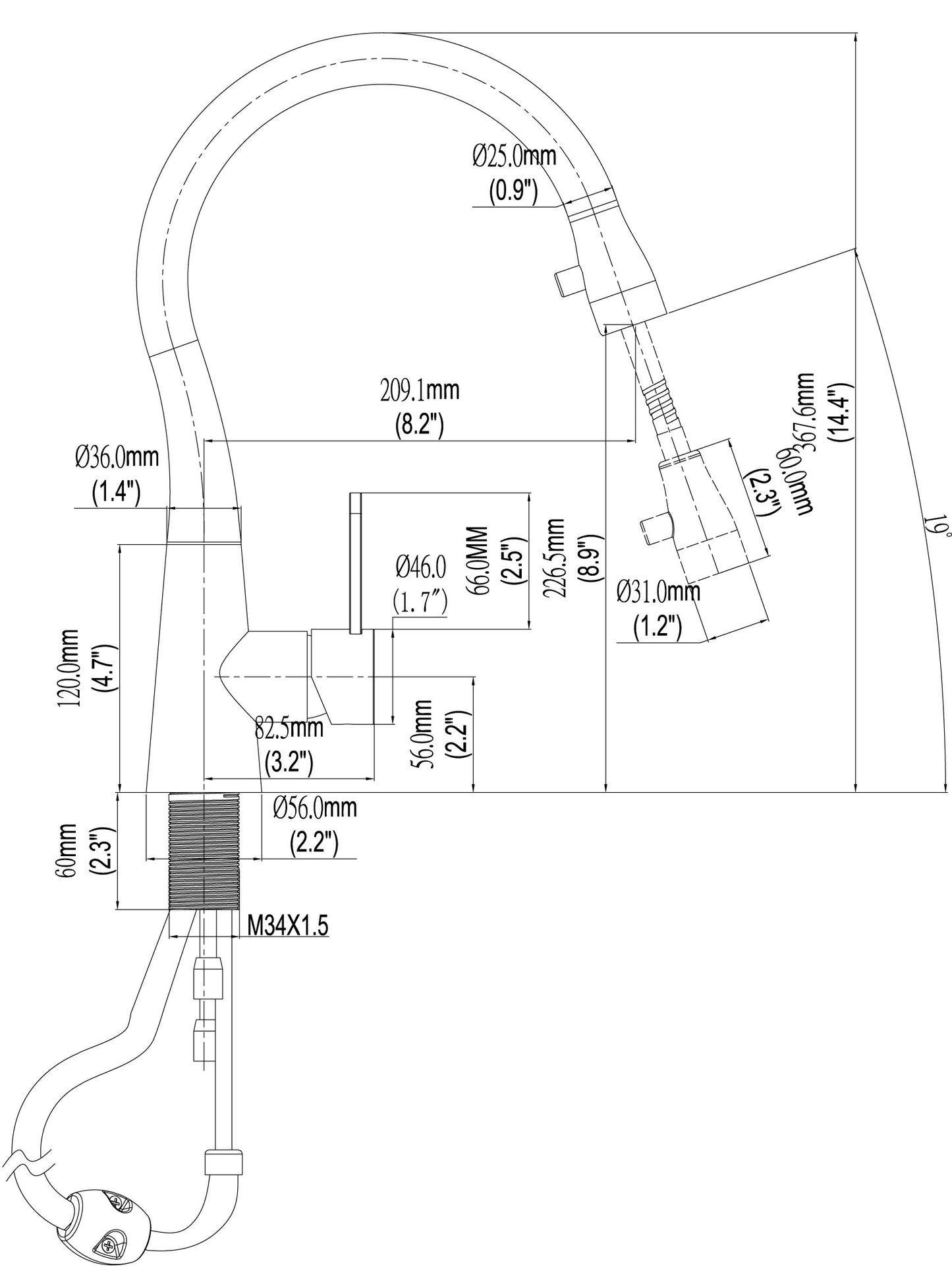 意大利 Bellini 水龍頭 C21S 304 不銹鋼星盆龍頭