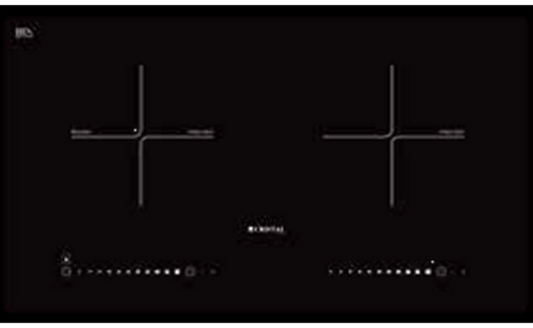 Cristal 尼斯 CI-288PS 71厘米 瓷化玻璃 嵌入式雙頭電磁爐