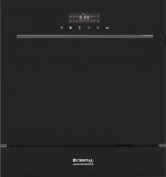 Cristal 尼斯 DD600-1 59.5厘米 12套標準餐具 嵌入式消毒洗碗機