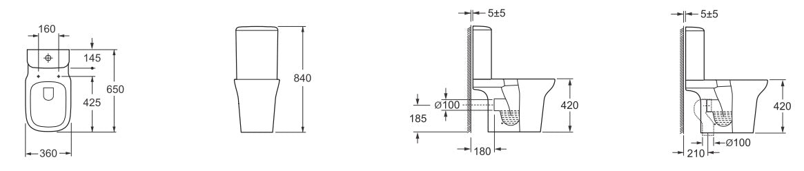 意大利 Bellini 座廁 分體廁 IM-688