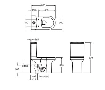 意大利 Bellini 座廁 分體廁 IM-81078R