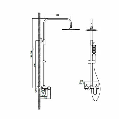 Richford RF73032-A10B 淋浴套裝(ø35)