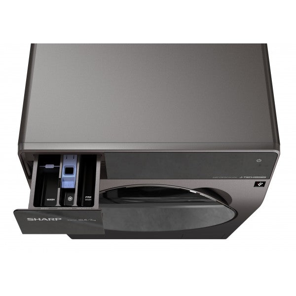 SHARP 10.5公斤 7公斤 前置式洗衣乾衣機 ES-WD1050K-B