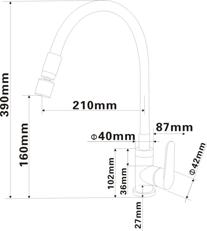 意大利 Bellini 水龍頭 STQ-3368 單控星盆龍頭