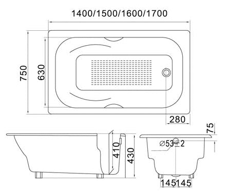 意大利 Bellini 浴缸 生鐵浴缸 ZYA-9