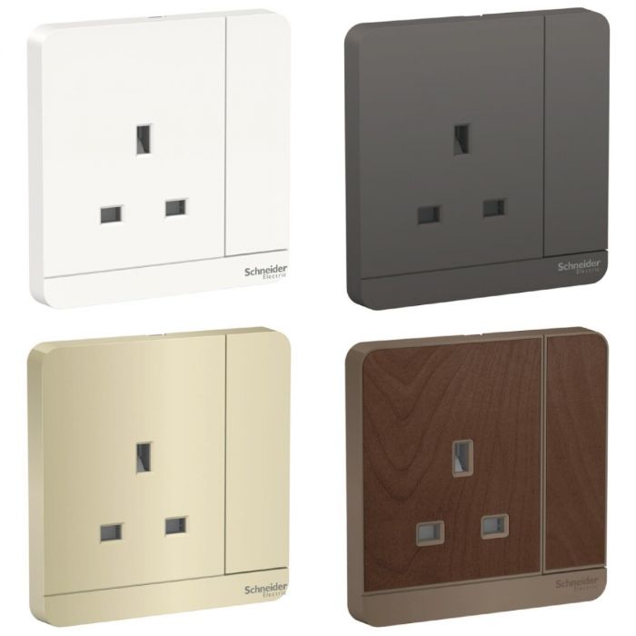 Schneider Electric - 施耐德電氣 - AvatarOn 奐尚 13A 單位連保護門有掣插座