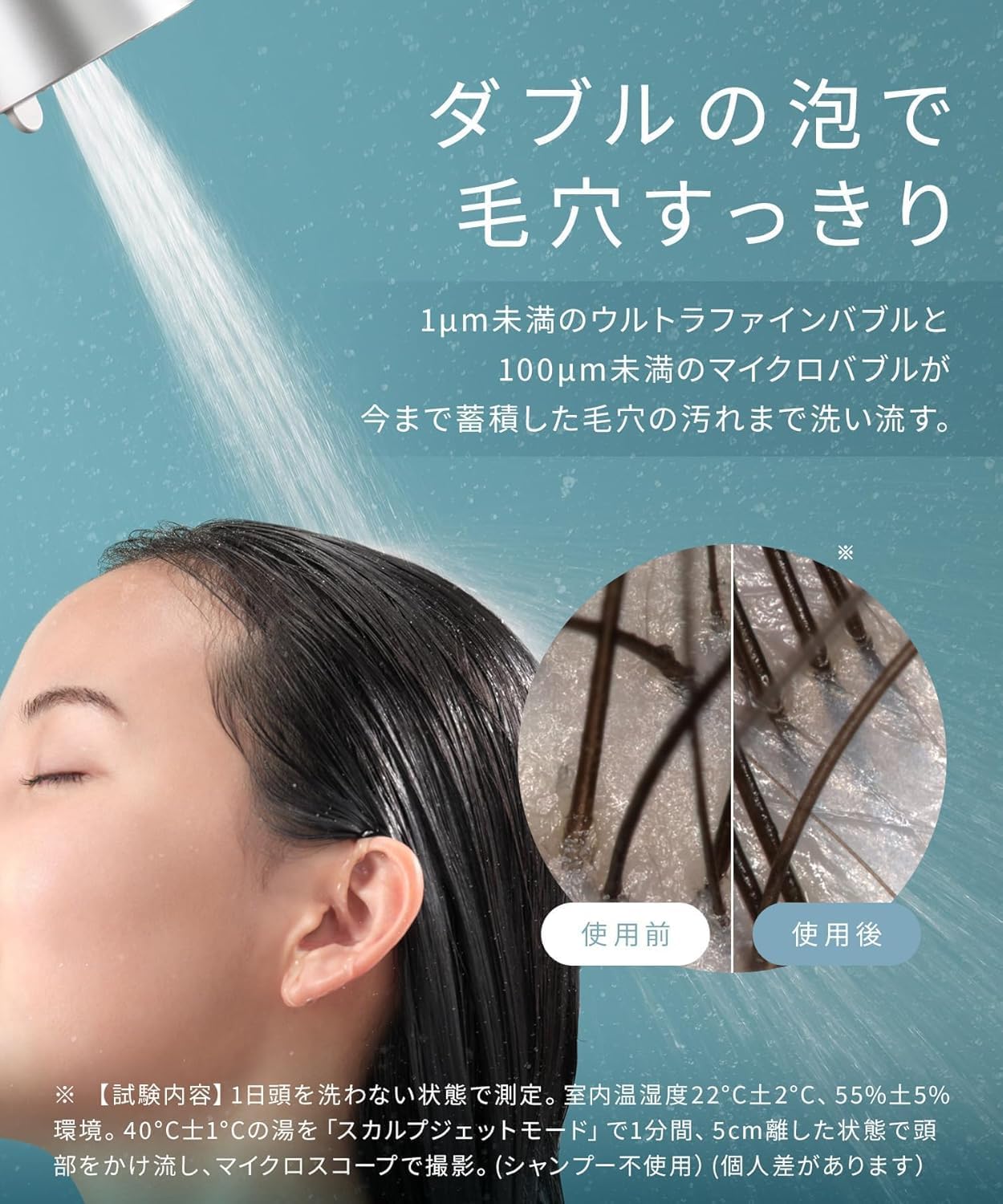 日本 Salonia Shower Head 花灑連炭酸清潔劑 ( 銀色/白色 )